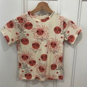 Mini Rodini sun and moon short sleeve 128/134 NWT
